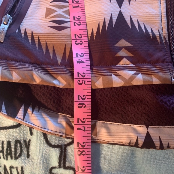 Ariat Women's Geometric Pattern Jacket - Brown and Cream - Picture 7 of 10